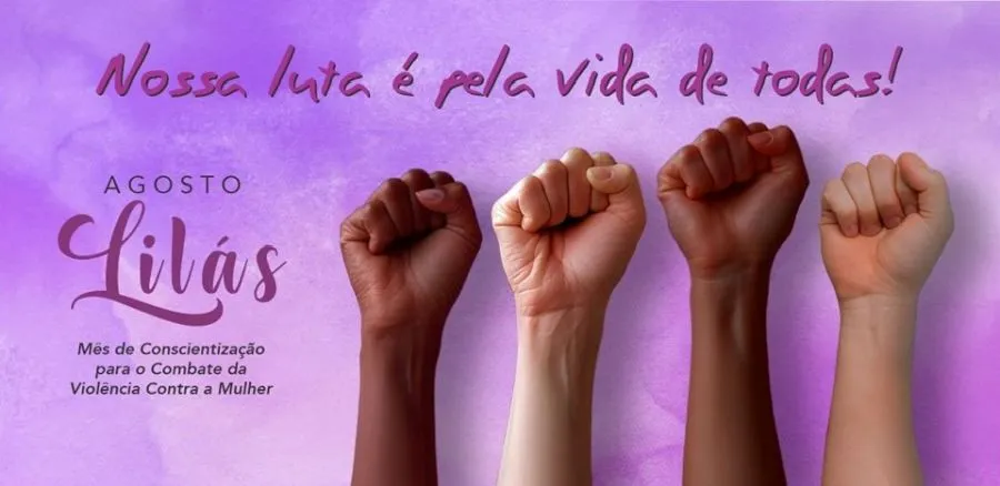 Agosto Lilás: São João Nepomuceno se une à campanha pelo fim da violência contra a mulher