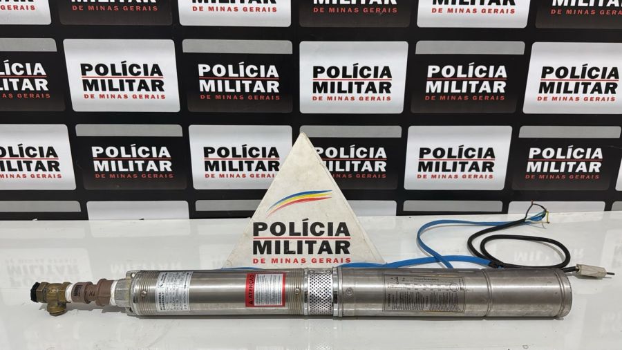 PM prende dupla por furto e receptação de motobomba em São João Nepomuceno