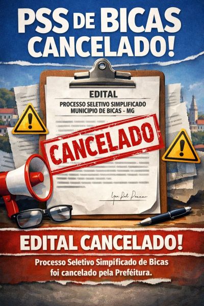 Prefeitura de Bicas Processos Seletivos Simplificados (PSS) destinados à área da saúde