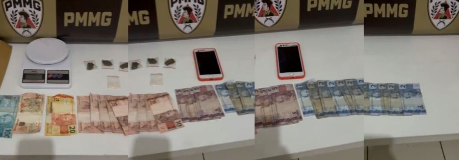 Polícia Militar prende mulher e apreende menor por tráfico de drogas em São João Nepomuceno